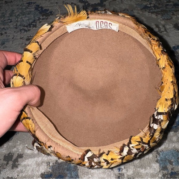 Pheasant peacock Feathered Hat Lilly Dache main image 6